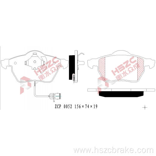 FMSI D840 car ceramic brake pad for VW